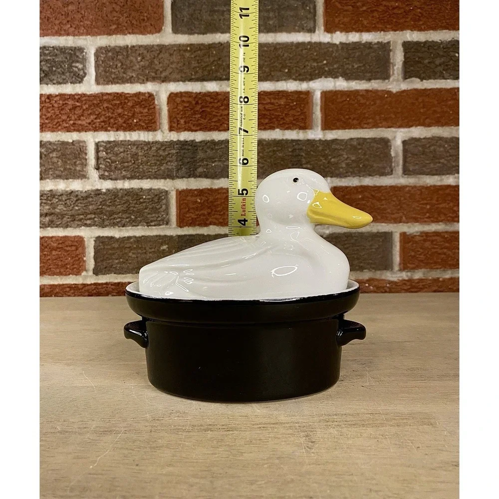 Hall Carbone Small Oval Duck Covered Casserole Baking Roasting Serving Dish 6
